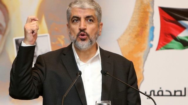 خالد مشعل رئيس المكتب السياسي لحركة حماس الفلسطينية (AFP)