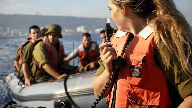 صورة لتدريبات تابعة لقوات البحرية الإسرائيلية (IDFׂ)