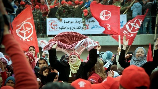 نشطاء الجبهة الشعبية لتحرير فلسطين (Flash90/Mustafa Hassona)