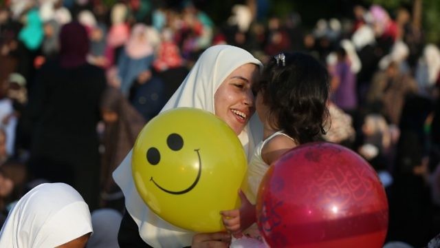 غزة: فرحة العيد تسود فيها (AFP)