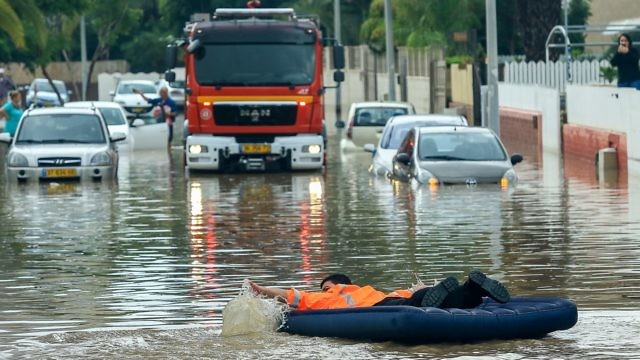 إسرائيل تخشى حدوث فيضانات بعد الحرائق. صورة توضيحية (Edi Israel/Flash90)